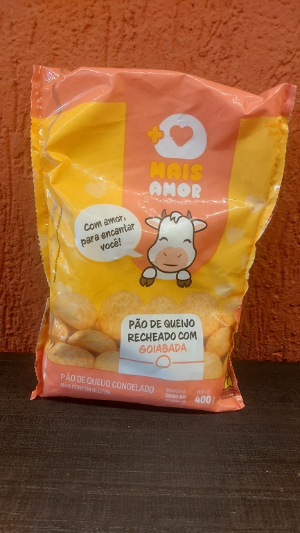 Pão de Queijo recheado de goiabada - Mais Amor congelado
