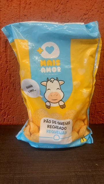 Pão de Queijo recheado de requeijão - Mais Amor congelado